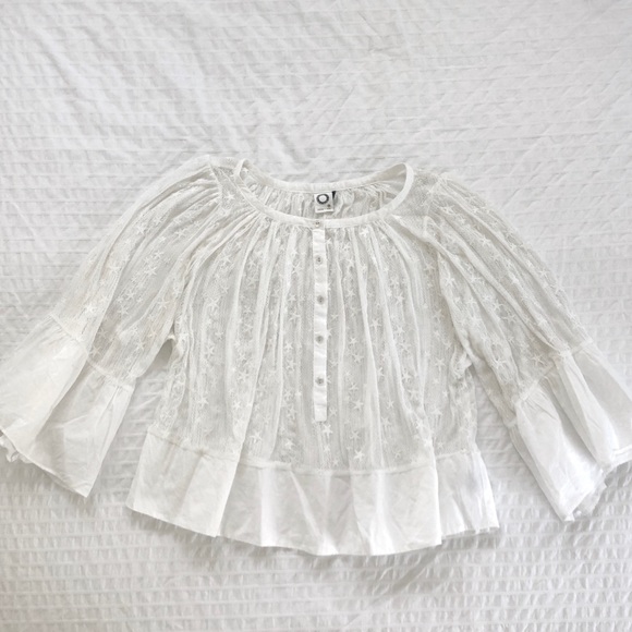 Starry Sheer Anthropologie top ⭐️ - Picture 5 of 12